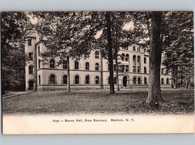 c1905 Hoyt Bowne Hall Drew Seminary Madison New York NY Undivided Back UDB