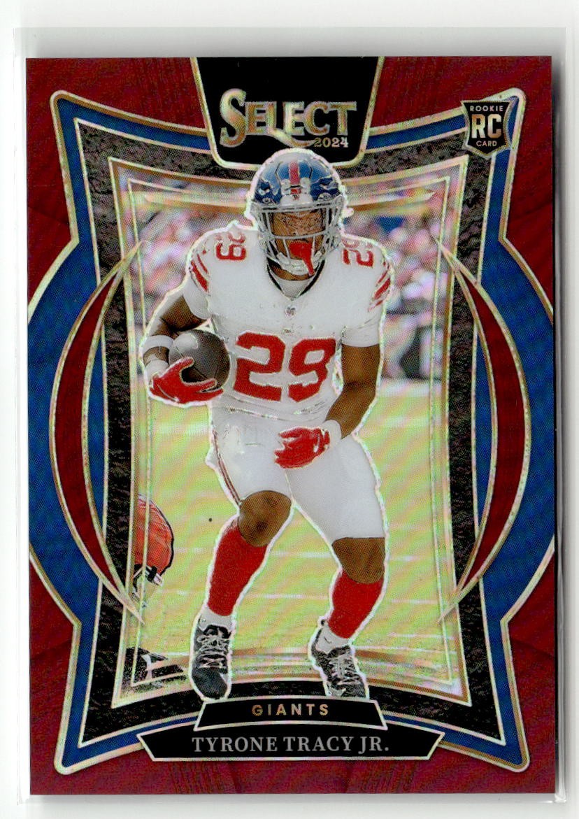 2024 Panini Select #61 Tyrone Tracy Jr. Maroon Prizm RC #/149