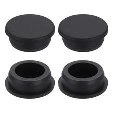 4Pcs Silicone Hole Plugs Round Rubber Stopper for 35mm/1.38" Hole Black