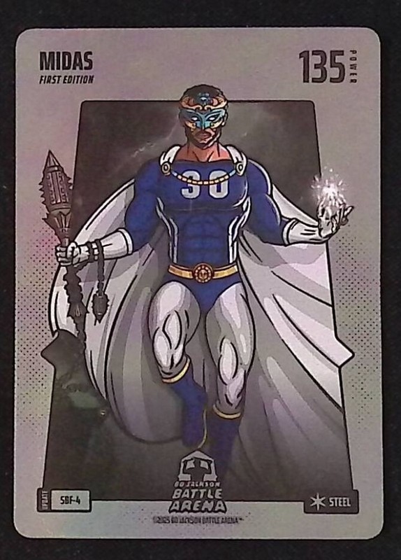 2025 Bo Jackson Battle Arena Silver Battlefoil Midas Steel SBF-4 Card
