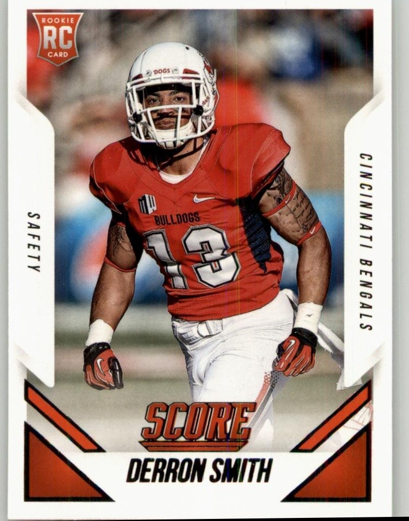 2015 Score Derron Smith Rookie #352 RC Cincinnati Bengals