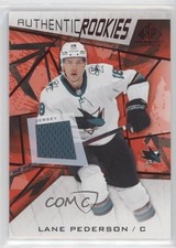 2021-22 Upper Deck SP Game Used Authentic Rookies Red Jerseys Lane Pederson 0d3t