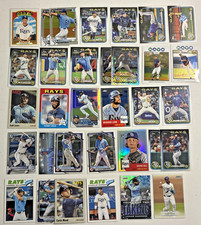 (33) Tampa Bay Rays Baseball Card Lot of 33 - RC, Base, Parallel, Insert, 1st