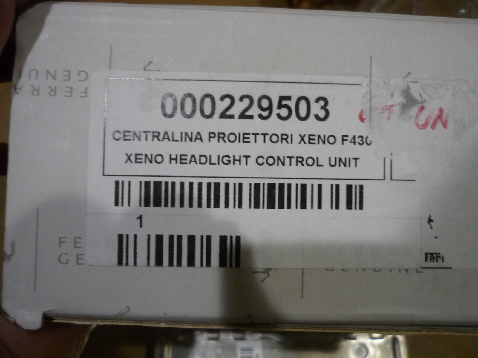 Ferrari 430- Xeno Head Lamp Control Unit (NEW) -P/N 229503