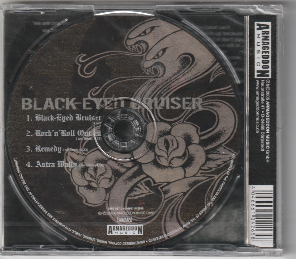ROSE TATTOO “Black-Eyed Bruiser” NEW SEALED 4-Track Glam/Hair Metal CD ...