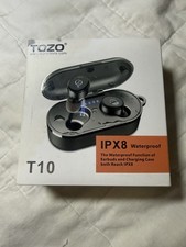 tozo t10 bluetooth earbuds wireless. Exterior Box May Have Some Discoloration.