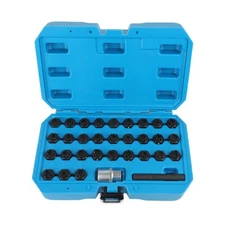 For Mercedes Wheel Lug Nut Lock Kit (32pc) - Master Key Removal Socket Tool