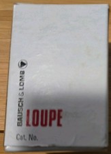 Bausch And Lomb 3X 5X Double Loupe Magnifying Glasses Clip On Antique new in box