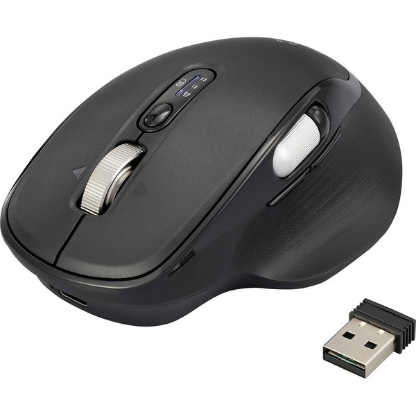Renkforce RF-WM-220 Maus Kabellos, Bluetooth® GrößE: M/L Optisch Schwarz 11-image