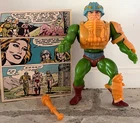 Vintage 1982 Man-At-Arms 100% Complete SoftHead MOTU Taiwan He-Man Action Figure
