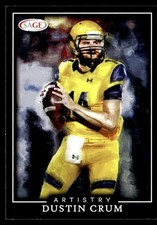 2022 SAGE Artistry Dustin Crum Kent State Golden Flashes #ART-DC