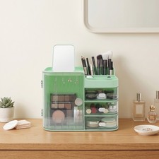 Large Capacity Makeup Organizer, Cosmetic Storage Case for Vanity Countertop
