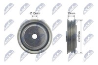 NTY Umlenk-/FüHrungsrolle, Keilriemen U.A. FüR Honda, Subaru