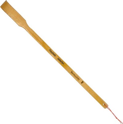 BambooMN 16.5 Inch Traditional Thin Travel Size Bamboo Wooden Back Scratcher Bod