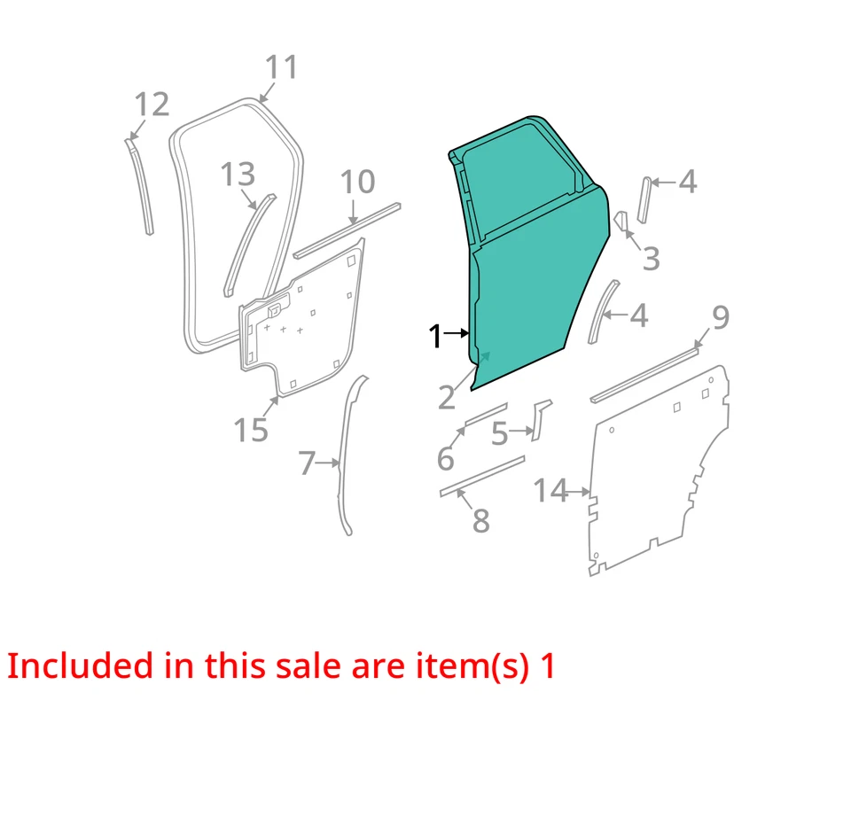 SE ADAPTA A PUERTA SATURN VUE 2002-2005 ASM RR SI 15231109 - NUEVO OEM 15231109 Foto 2 de 3