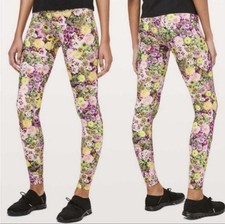 Lululemon Wunder Under High-Rise Tight Multi Floral Size 6 Leggings Floral -H1