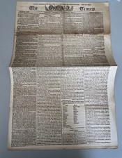 OLD FACSIMILE COPY OF THE TIMES 7 NOVEMBER 1805 NAVY LEAGUE 1900s