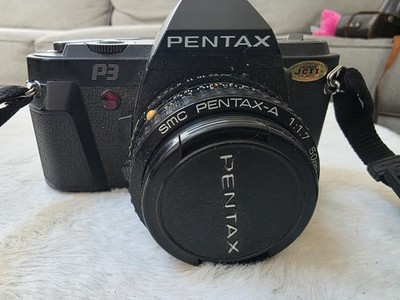 Pentax P3 35mm Film Camera w/ SMC Pentax-A 50mm f/1.7 Lens   Japan