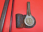 CIVIL WAR SPANISH SPRINGFIELD TRAPDOOR US BAYONET SHEATH FROG ARMY ANTIQUE ORIGI — photo 7