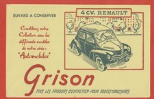BUVARD - PRODUITS D'ENTRETIEN - GRISON - 4 CV RENAULT