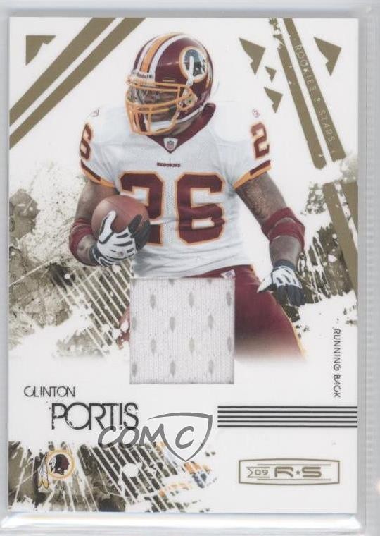 2009 Donruss Rookies & Stars Gold Materials Clinton Portis #99 v7j