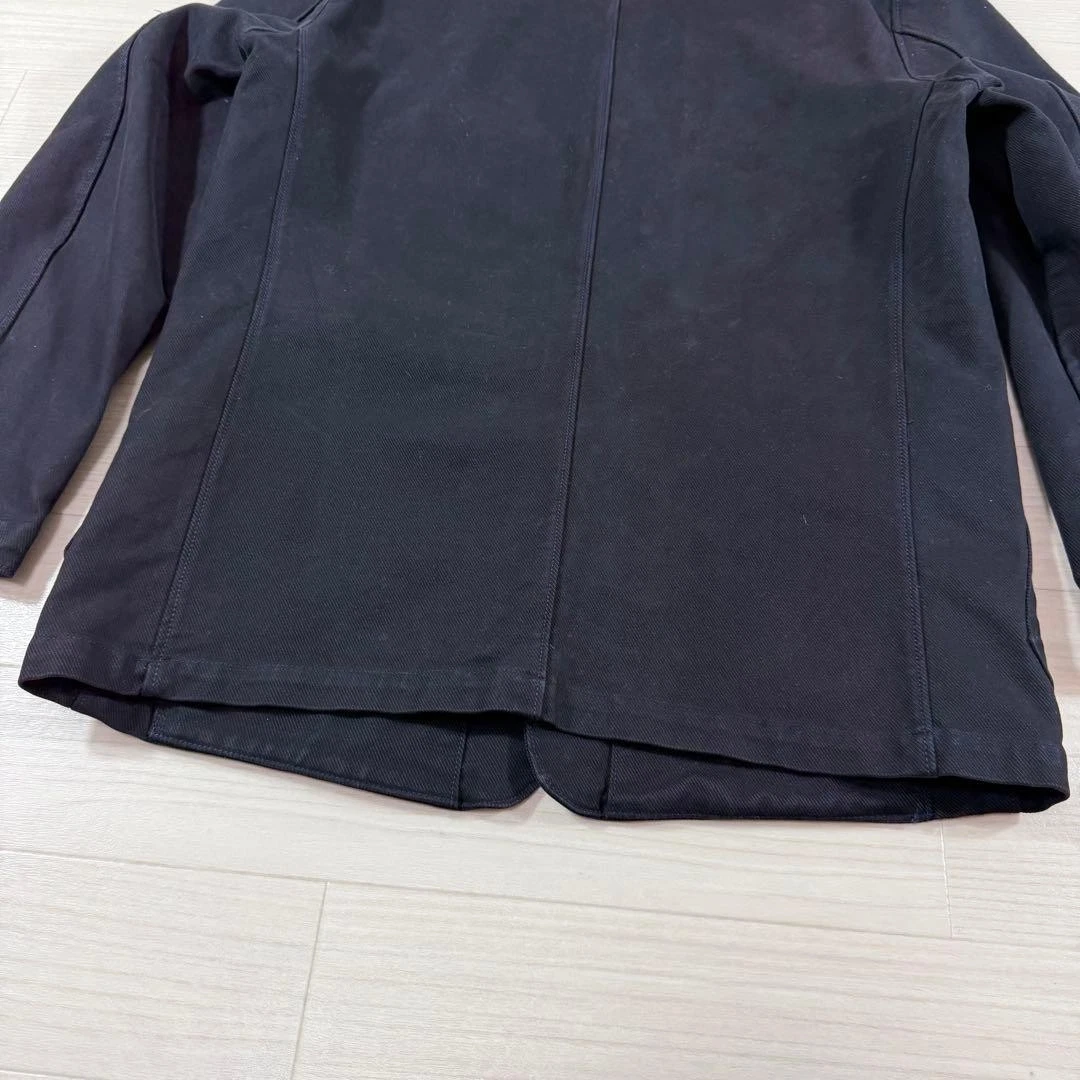 45rpm Cotton Tailored Jacket Navy R Embroidery Men’s Excellent condition JPN image 11