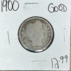 1900 BARBER SILVER QUARTER ~ GOOD ~NICE COIN~