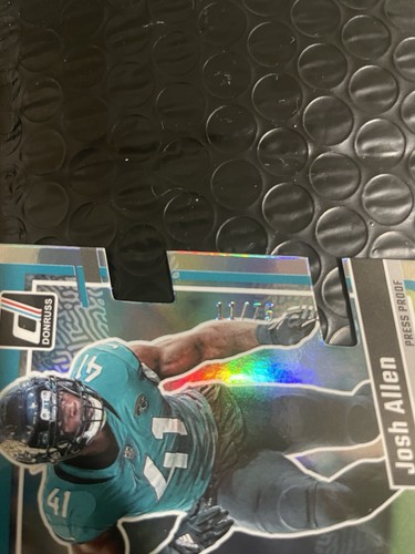 2023 Panini Donruss Josh Allen #32 Press Proof Silver Die-Cut /75 - Bild 2 von 3