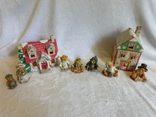 9pc Cherished Teddies Christmas Carol Set Lot - NIB Collector set