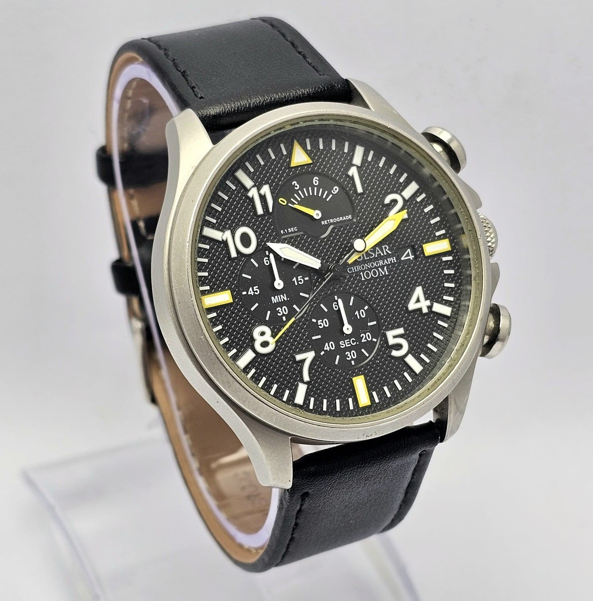 バルサ50 original Pulsar Chronograph VD50-X019 Quartz Men's Watch | eBay