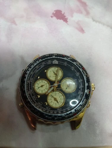 VTG Seiko Flightmaster 7T34-6A09 Quartz Chronograph Men's Watch 122499 15 Bar