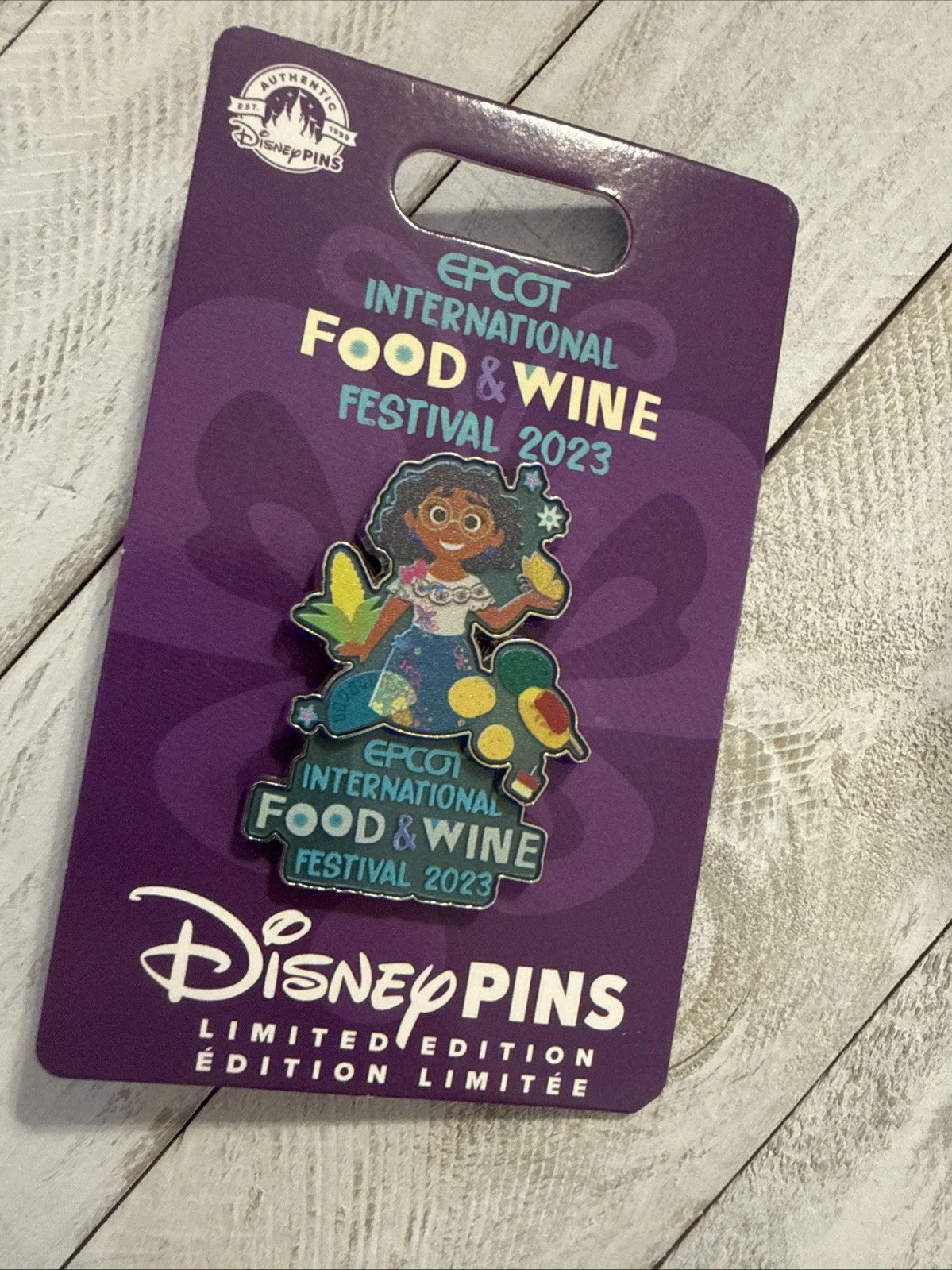 NEW ON CARD! Disney Parks 2023 Encanto Maribel Food & Wine Metal Enamel Pin!