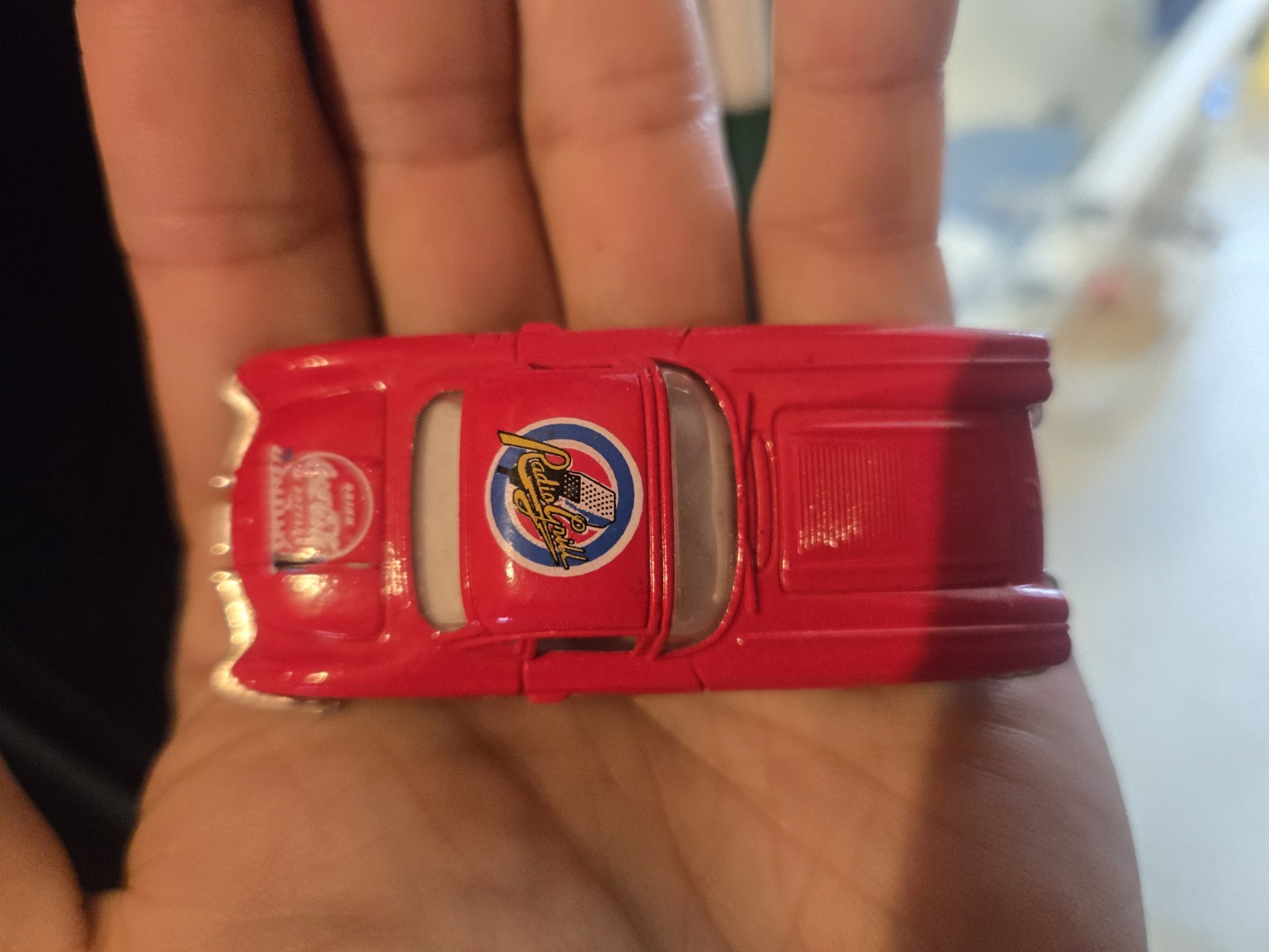 Coca-Cola Diecast Advertising Car - Red & White Coke Soda Theme Collectible