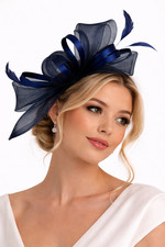 Flower Feather Hair Hat Fascinator Headband Clip Wedding Royal Ascot Formal Race