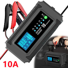 10A Car Battery Charger 12V 24V Smart Automatic Trickle Charger Maintainer