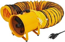 12" Utility Blower Exhaust Fan w/ 16.4/32.8ft Duct Heavy Duty 3500CFM Ventilator