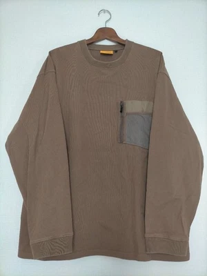 GRIP SWANY Heavyweight Cotton Pocket Long Sleeve T Shirt Brown L 213 1212 Mens - Image 1 of 4
