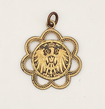 Patriotischer Kettenanhänger deutscher Reichsadler Niello? Rarität um 1900