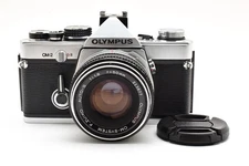 [Near MINT++] Olympus OM-2 Silver 35mm SLR Film Camera +50mm f/1.8 Lens From JP