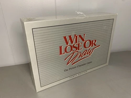 NEW Vintage 1988 Win, Lose or Draw Party Edition Board Game Milton Bradley