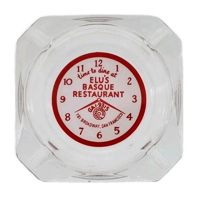 Vintage Marketing Ashtray / Elu's Basque Restaurant / San Francisco California