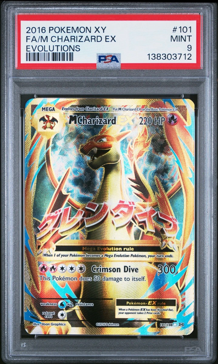 Charizard Pokémon TCG Grade 9 Evolutions Individual Collectible