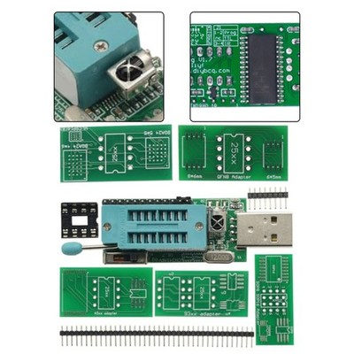 CH341A Programmer v1 7 mit Pegelumwandlung für 1 8V und Adapterplatinen