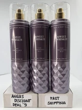 BATH & BODY WORKS SWEET WHISKEY MIST 8fl Oz, 3 PCS NEW