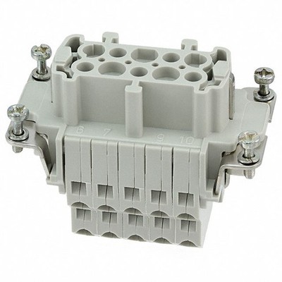 Harting 09330102772 Han ESS 10 Pos. F Insert Double Cage Clamp NDA AVAIL