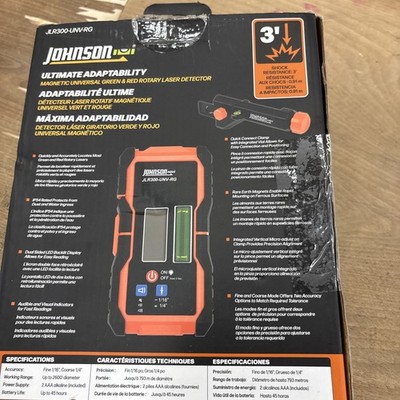 Johnson Level & Tool JLR300-UNV-RG Universal Green & Red Rotary Laser Orange