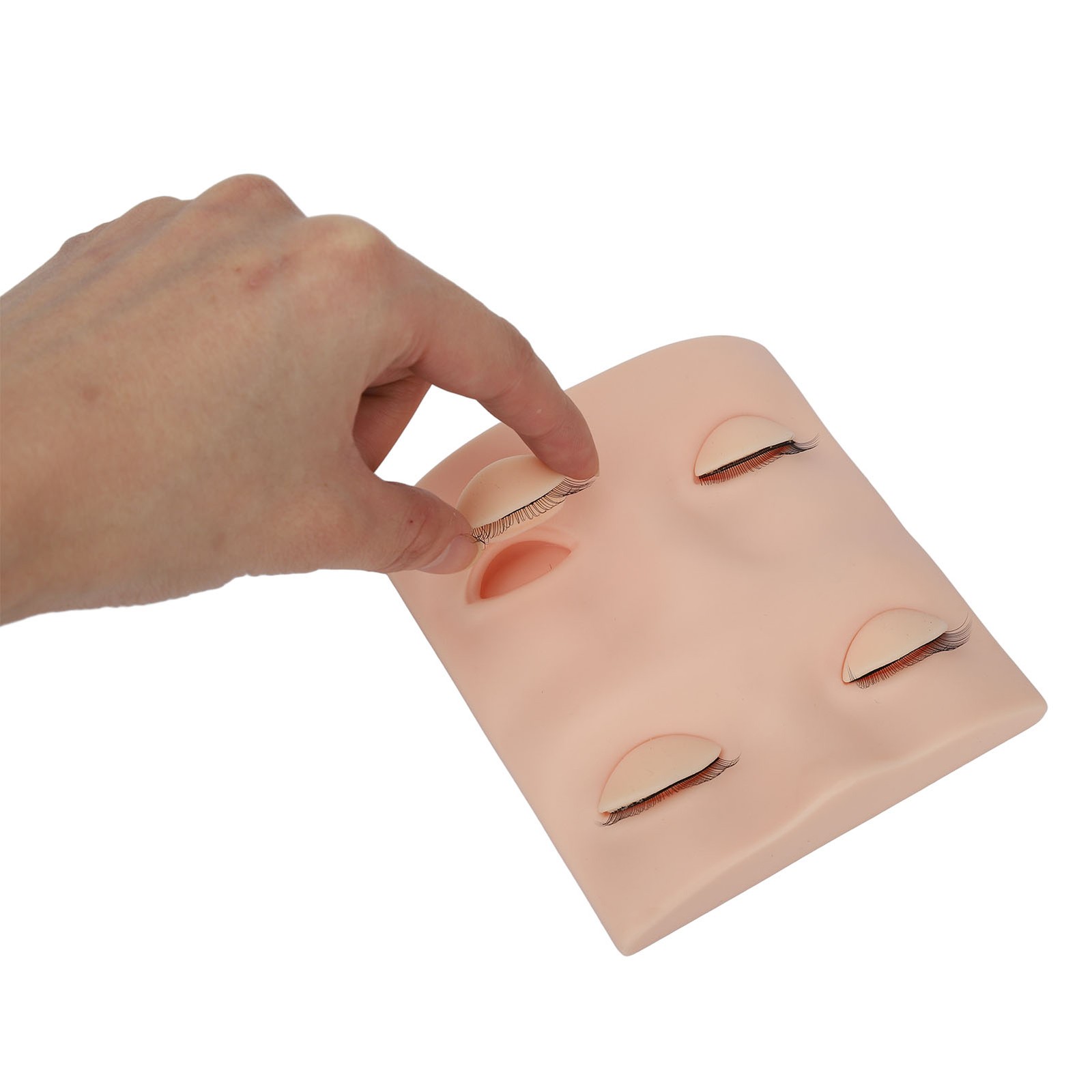 ✿ Eyelash Extension Practice Mannequin Head Novice Makeup Doll Head With 2 Pairs
