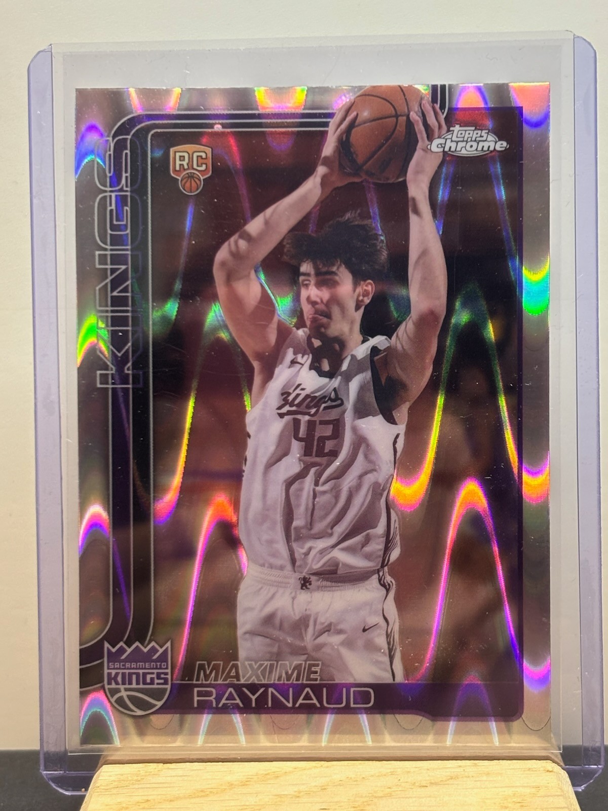 2025-26 Topps Chrome Maxime Raynaud #293 RC RayWave Refractor Kings
