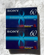 Sony 2 Pack Video Cassette Standard Grade P6-60MPC Factory Sealed