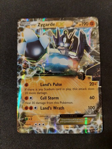 Pokemon Zygarde EX XY151 Black Star Promo Shiny Holo MP (Scratch/Edge Wear)